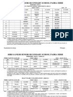 Shri Ganesh School Periodic Tests Schedule