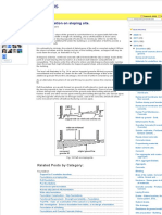 Raft foundation on sloping site. _ Civil Construction Tips