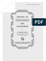 Kritovoulos M History of Mehmed The Conqueror