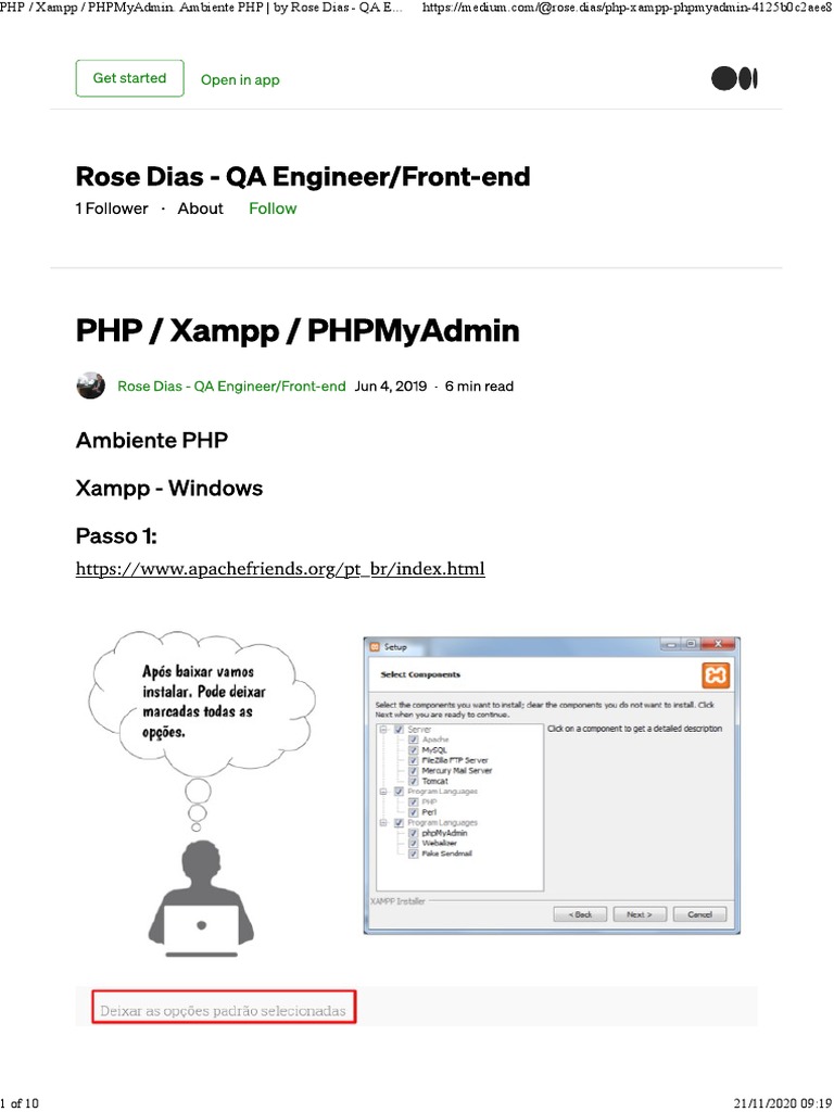 Mysql Xampp | PDF | Bancos de dados | Software de gerenciamento de dados
