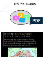 Quiz # 1 RPH (Mga Austronesyano)