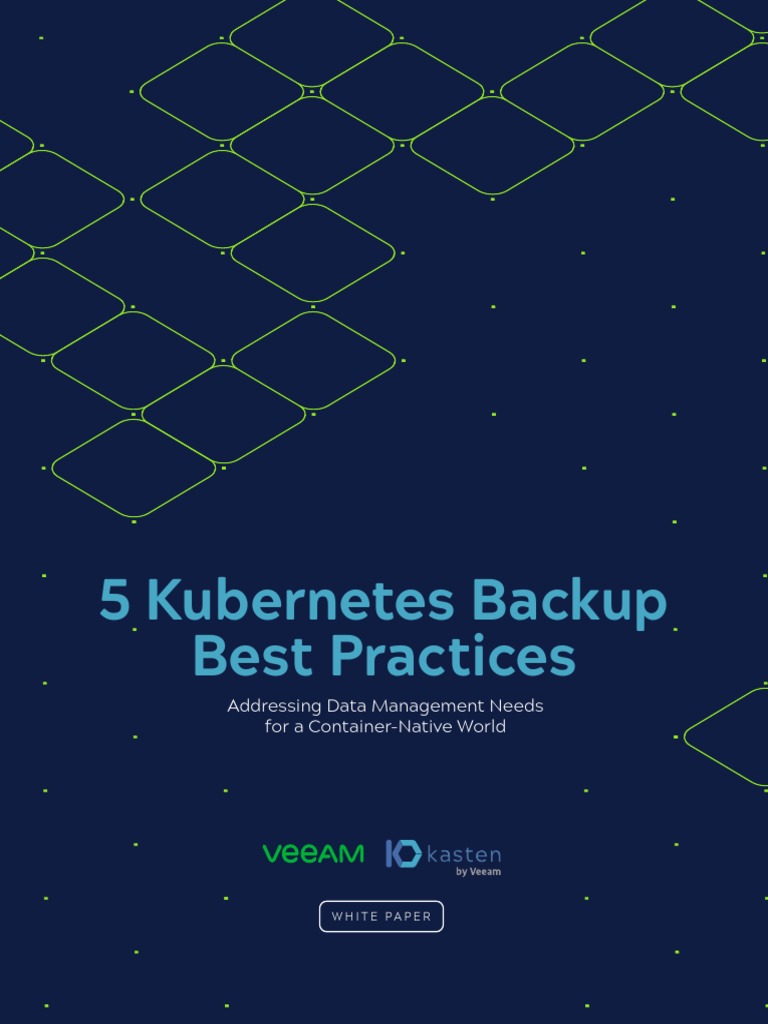 Kasten Five Backup Best Practices PDF