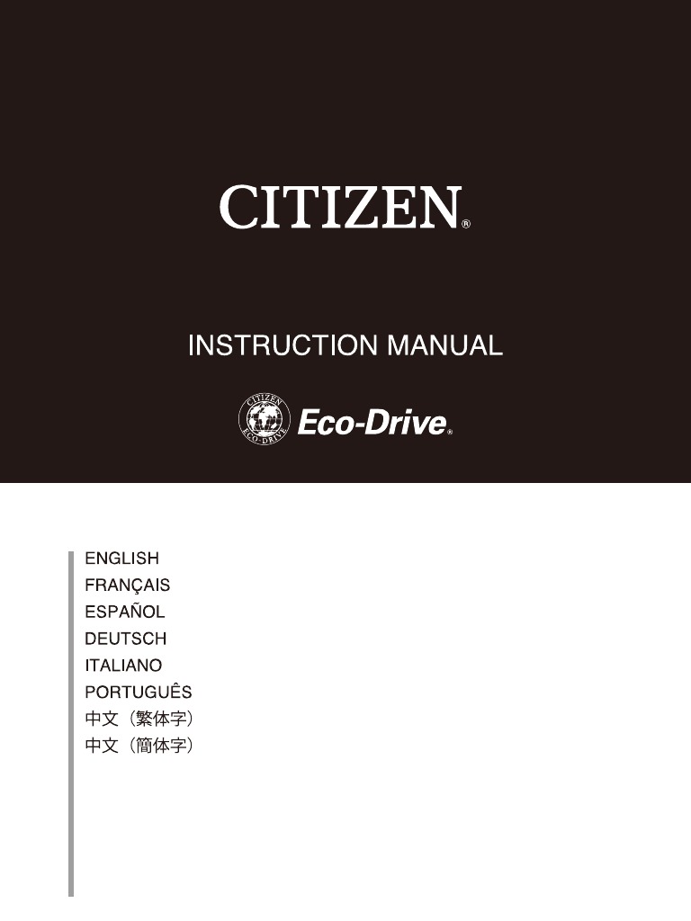 CITIZEN H800 Blue Angels Full Instructions ES US PDF Reloj