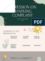 HANDLING COMPLAINT