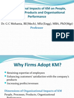 Organizational Impacts of KM On People, Processes, Products and Organisational Performance