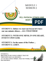 Session 2: Pe1: Physical Fitness and Body Conditioning
