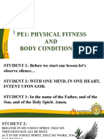 2 Session 1: Pe1: Physical Fitness AND Body Conditioning