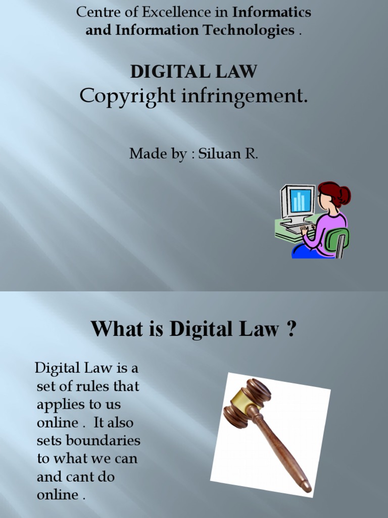Digital - Law by Siluan R. | PDF | Copyright Infringement | Copyright