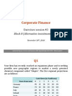 Corporate Finance - Exercises Session 3