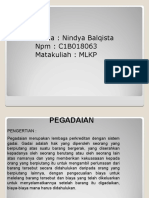 Nama: Nindya Balqista NPM: C1B018063 Matakuliah: MLKP