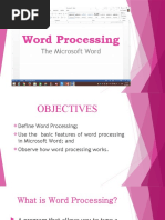 Word Processing - Student Notes | PDF | Word Processor | Microsoft Word