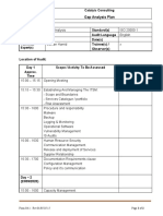 ITSM - Gap Assessment Plan