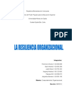 Resiliencia organizacional Venezuela