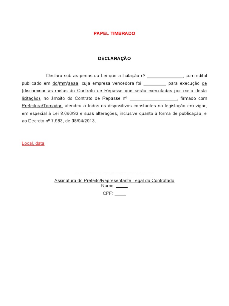 Correspondencia Lei 8666 E 14133