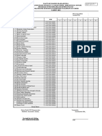 Daftar Hadir Semester Genap Tahun 2021