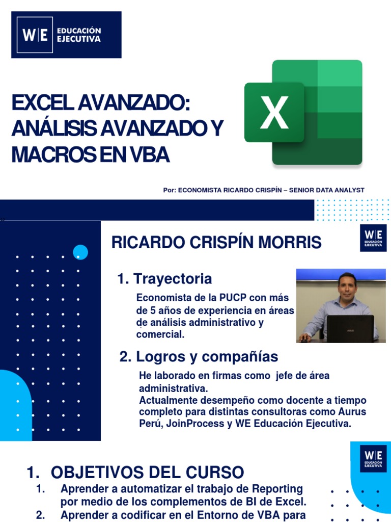 Curso Avanzado de Excel y Power BI | PDF | Microsoft Excel | Ciencias ...