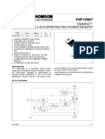 VNP10N07: "Omnifet": Fully Autoprotected Power Mosfet
