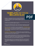 Template CV From Melukis Slide