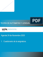 y tener menos de . Resume de manera concisa el contenido del documento sobre la teoría de autómatas y lenguajes formales