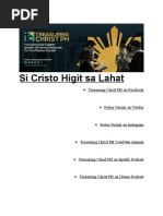 Si Cristo Higit Sa Lahat: Skip To Content