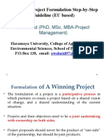 Project Formulation Guidelines (Step by Step) LFM P3