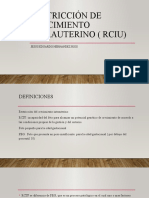 Restricción de Crecimiento Intrauterino (RCIU)