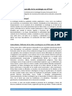 El Desarrollo de La Sociología en El Perú