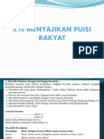 4.10 Menyajikan Puisi Rakyat