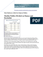 Pew Survey Islamic Countries - Public Support For Radical Islam