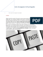 Cómo Copiar Texto de Páginas Web Protegidas