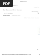 Get Document Info Service SFG