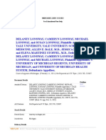 Genomic Testing Med Mal - Delaney Lonsway Cameryn Lonsway Michael Lonsway and Susan Lonsway Plaintiffs-Appellants V Yale Univesity