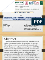 Mini Project PPT: Department of Computer Science and Engineering
