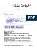 ED427896 1999-03-00 Parenting Style and Its Correlates. ERIC Digest