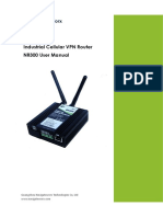 Industrial Cellular VPN Router NR300 User Manual: Guangzhou Navigateworx Technologies Co, LTD