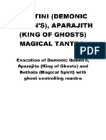 Bhutini (Demonic Queen'S), Aparajith (King of Ghosts) Magical Tantra