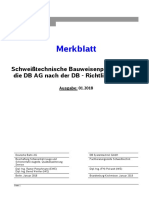 Merkblatt. Schweißtechnische Bauweisenprüfung Durch Die DB AG Nach Der DB - Richtlinie Ausgabe