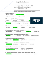 Multiple Choice Questions Question Bank