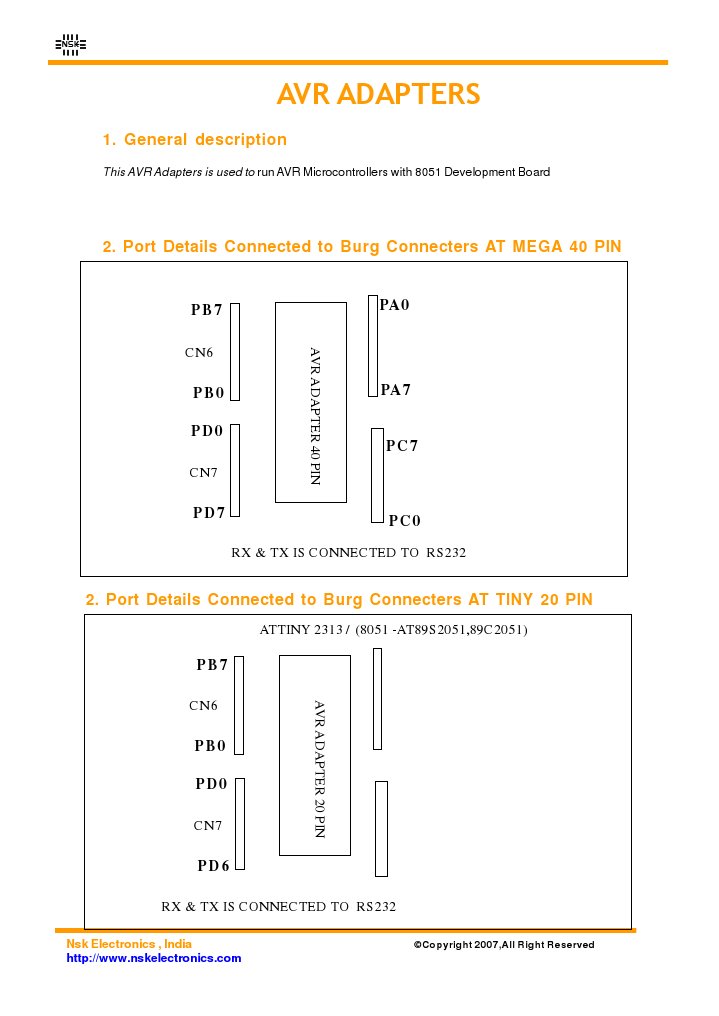 Avr Adapters Details | PDF