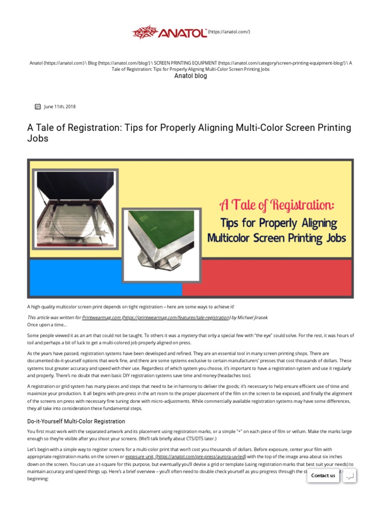 A Tale of Registration - Tips For Properly Aligning Multi-Color Screen ...