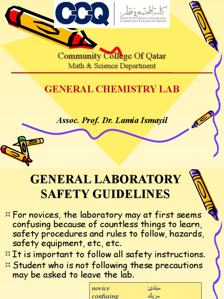 Lab 1 Safety Rules Chemistry PDF Laboratories Safety