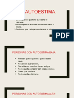 DIAPOSITIVAS LA AUTOESTIMA GRADO 3