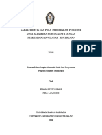 Karakteristik Dan Pola Pergerakan Penduduk Batam- Thesis