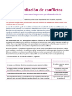 Actividad (DÍA 1) : Reconocemos Los Procesos para La Mediación de Conflictos