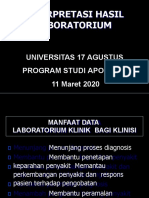 Interpretasi Hasil Laboratorium Utk Apoteker