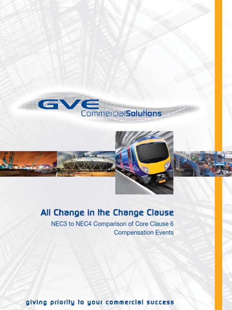 All Change in The Change Clause: NEC3 To NEC4 Comparison of Core Clause ...