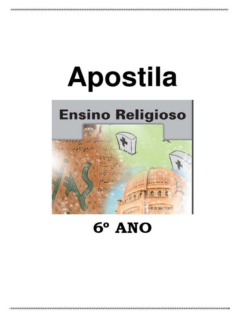 Apostila de Ensino Religioso 6º Ano | PDF | Tradições | Igreja católica