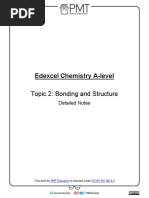 Detailed Notes Topic 2 Bonding and Structure Edexcel Chemistry A Level