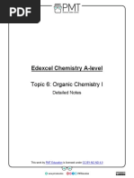 Detailed Notes Topic 6 Organic Chemistry I Edexcel Chemistry A Level