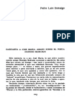 Casicarta A Jose Maria Amado Sobre El Poeta Dionisio Ridruejo 942622